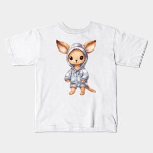 Kangaroo Wearing Pajamas Kids T-Shirt